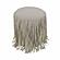 Shag Me Grey Performance Vegan Leather Ottoman by TOV Furniture