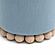 Dex Faded Blue Upcycled Fabric Ottoman by TOV Furniture