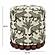 Dex Cream Leopard Jacquard Ottoman by TOV Furniture