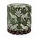 Dex Olive Green Leopard Jacquard Ottoman by TOV Furniture
