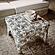 Raji Cream Leopard Jacquard Ottoman by TOV Furniture