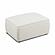 Travie Sand Upcycled Linen Ottoman by TOV Furniture