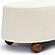 Jaine Cream Boucle Large Ottoman by TOV Furniture