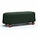 Jaine Forest Green Boucle Large Ottoman by TOV Furniture