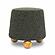 Jaine Forest Green Loose Mohair Ottoman by TOV Furniture
