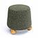Jaine Forest Green Loose Mohair Ottoman by TOV Furniture