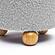 Jaine Stone Grey Loose Mohair Ottoman by TOV Furniture