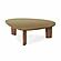 Oani Walnut and Glass Triangular Coffee Table by TOV Furniture