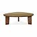 Oani Walnut and Glass Triangular Coffee Table by TOV Furniture