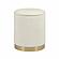Zoe Cream Chenille Storage Ottoman by TOV Furniture
