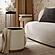 Zoe Cream Chenille Storage Ottoman by TOV Furniture