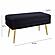Ziva Black Velvet Storage Bench by TOV Furniture
