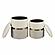 Gigi Cream and Tan Chenille Storage Ottoman - Set of 2 by TOV Furniture
