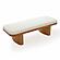 Ollie White Performance Boucle Large Bench by TOV Furniture
