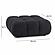 Calliope Black Vegan Shearling Modular Ottoman by TOV Furniture