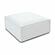 Mindy Cream Chenille Basketweave Ottoman by TOV Furniture