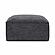 Mindy Charcoal Chenille Basketweave Ottoman by TOV Furniture