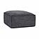 Mindy Charcoal Chenille Basketweave Ottoman by TOV Furniture