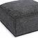 Mindy Charcoal Chenille Basketweave Ottoman by TOV Furniture