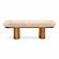 Ollie Natural Straight Vegan Shearling  Bench by TOV Furniture