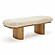 Ollie Natural Straight Vegan Shearling  Bench by TOV Furniture