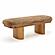 Ollie Taupe Straight Vegan Shearling Bench by TOV Furniture