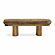 Ollie Taupe Straight Vegan Shearling Bench by TOV Furniture