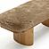 Ollie Taupe Straight Vegan Shearling Bench by TOV Furniture