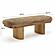 Ollie Taupe Straight Vegan Shearling Bench by TOV Furniture