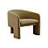 Marla Cognac Velvet Accent Chair by TOV Furniture