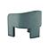 Marla Sea Blue Velvet Accent Chair by TOV Furniture