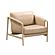 Chakka Tan Genuine Leather Accent Chair by TOV Furniture