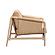 Chakka Tan Genuine Leather Accent Chair by TOV Furniture