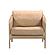 Chakka Tan Genuine Leather Accent Chair by TOV Furniture