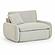 Rachelle Cream Velvet Lounge Chair by TOV Furniture