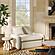 Rachelle Cream Velvet Lounge Chair by TOV Furniture