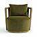Paolo Green Upcycled Distressed Velvet Swivel Chair by TOV Furniture