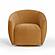 Jordan Tan Velvet Swivel Chair by TOV Furniture