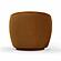 Jordan Cognac Velvet Swivel Chair by TOV Furniture
