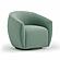Jordan Sea Blue Velvet Swivel Chair by TOV Furniture
