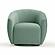Jordan Sea Blue Velvet Swivel Chair by TOV Furniture