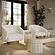 Presley Cream Velvet Swivel Accent Chair by TOV Furniture