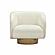 Presley Cream Velvet Swivel Accent Chair by TOV Furniture
