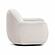 Tiago Cream Velvet Swivel Chair by TOV Furniture