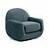 Tiago Dark Teal Velvet Swivel Chair by TOV Furniture