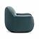 Tiago Dark Teal Velvet Swivel Chair by TOV Furniture