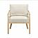 Dixie Cream Performance Corduroy Accent Chair by TOV Furniture