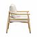 Dixie Cream Performance Corduroy Accent Chair by TOV Furniture