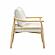 Dixie Cream Chenille Velvet Accent Chair by TOV Furniture