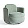 Wolfie Mint Green Velvet Swivel Chair by TOV Furniture